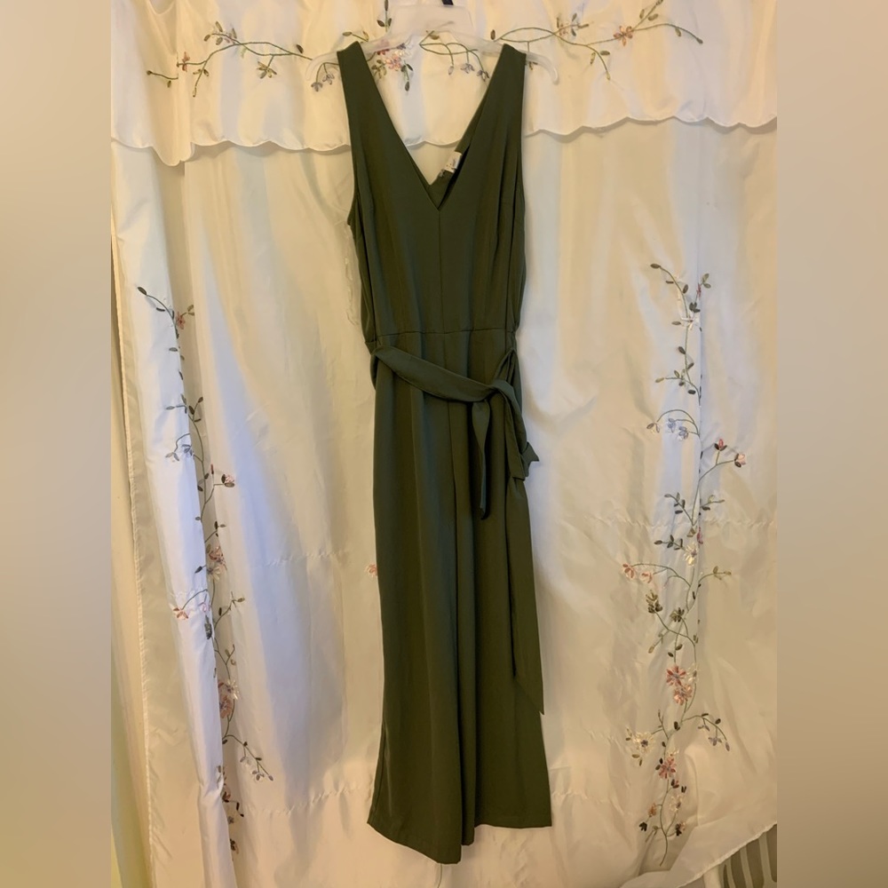 Green jumpsuit. Never worn.